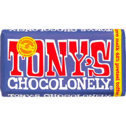 Tony's Chocolonely Donkere Melk 42% Pretzel Toffee Chocolade Reep 180 g